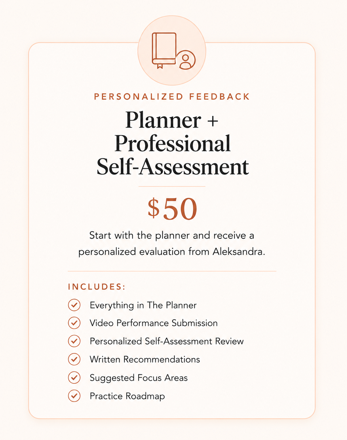Planner + Professional Self-Assessment